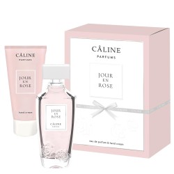 Set cadou cu apa de parfum si crema de maini Caline Jour En Rose