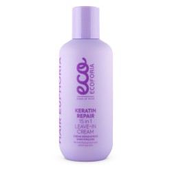 Crema 15 in 1 pentru refacerea parului Ecoforia Keratin 200 ml