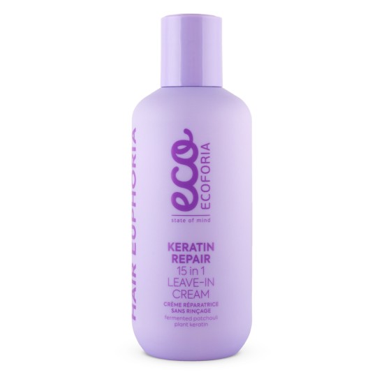 Crema 15 in 1 pentru refacerea parului Ecoforia Keratin 200 ml