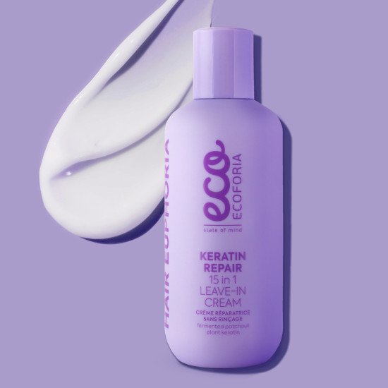Crema 15 in 1 pentru refacerea parului Ecoforia Keratin 200 ml