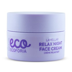 Crema de noapte cu efect relaxant pentru fata Ecoforia Lavender Clouds Lamellar 50 ml