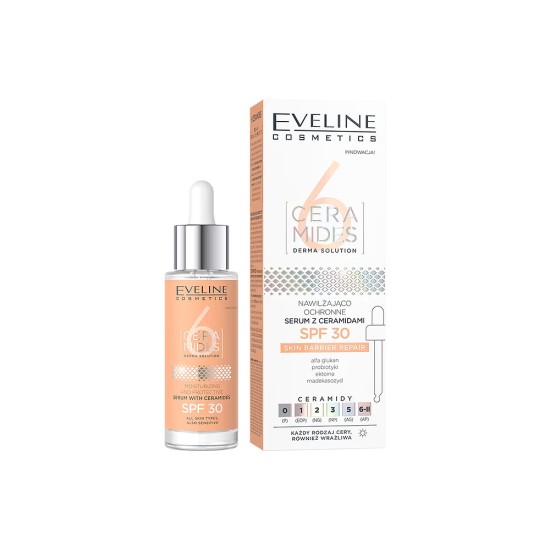 Serum hidratare si protectie Eveline 6 Ceramides Spf 30 30 ml
