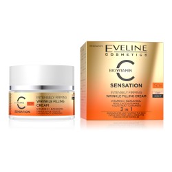 Crema anti-rid de fermitate intensa, zi si noapte, Eveline C Sensation, 50+, 50 ml