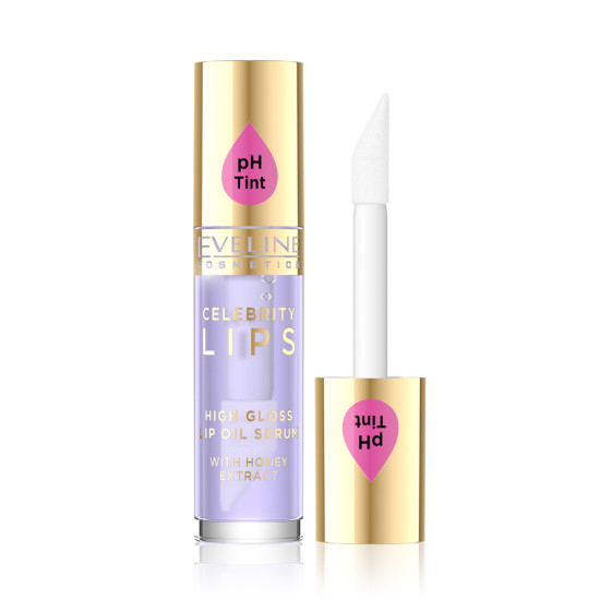 Ulei de buze Eveline Celebrity Lips High Gloss Nr 03 Violet 5 ml