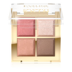 Paletă de conturare a feței Eveline Celebrity Skin 4in1 Multitasking Baked Face