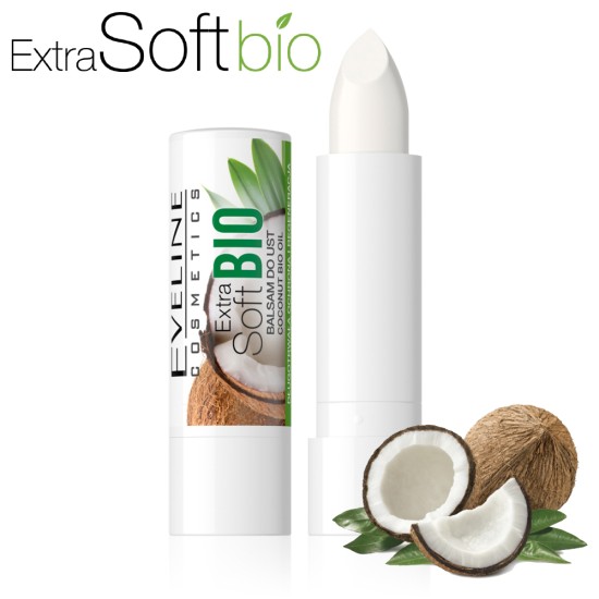 Balsam de buze Eveline Extra Soft Bio Coconut