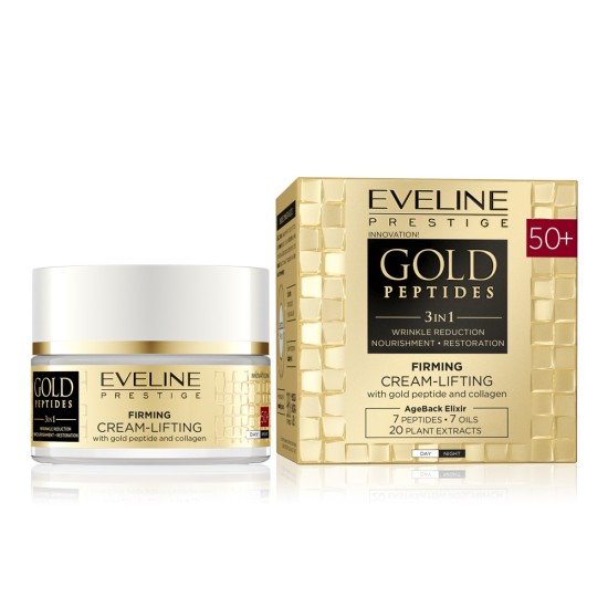 Crema de lifting si fermitate Eveline Gold Peptides, 50+, 50 ml