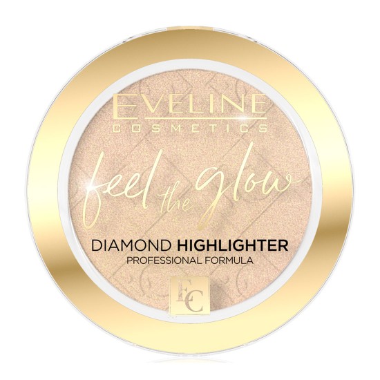 Pudra iluminare Eveline Feel The Glow Diamond Highlighter, Nr. 01, Sparkle