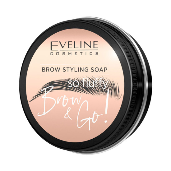 Sapun pentru stilizarea sprancenelor Eveline Brow & Go So Fluffy 25 g