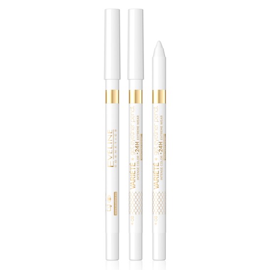 Creion eyeliner Eveline Variete Gel Waterproof White 08