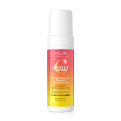 Spumă de curățare facială iluminatoare Eveline Vitamin C 3XAction, 150 ml