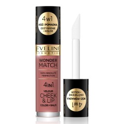 Fard lichid pentru obraji si buze Eveline Wonder Match 4 in 1 Cheek&Lip No 05 4.5 ml