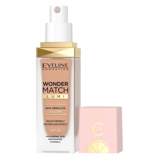 Fond de ten Eveline Wonder Match, SPF 20, 25 Sand Beige