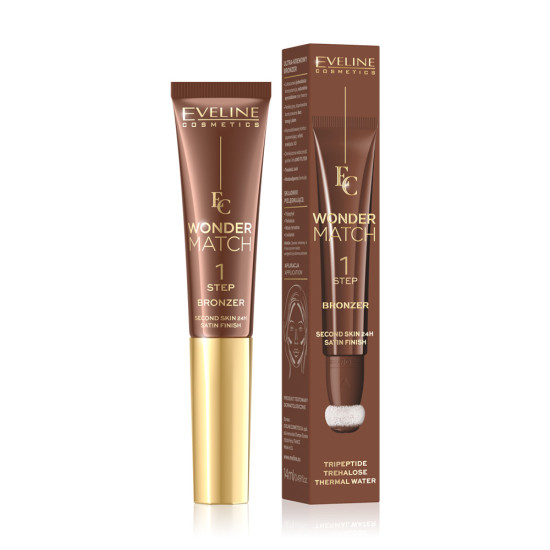Bronzer Eveline Wonder Match Step 1 Satin Finish Nr 2 14 ml