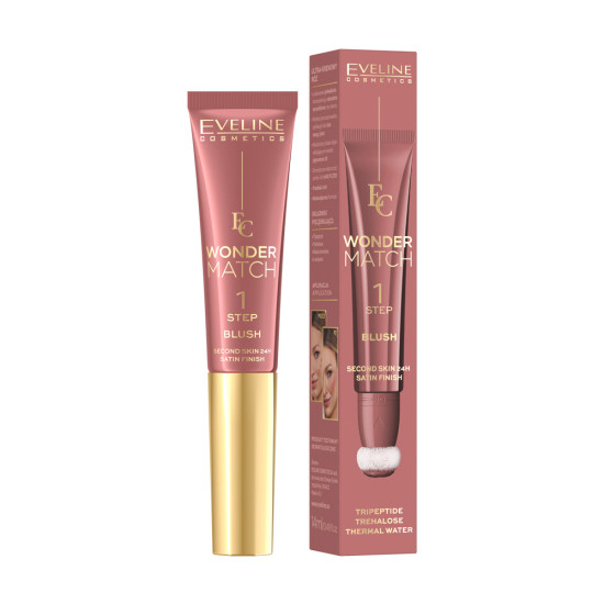 Fard de obraz Eveline Wonder Match Blush Step 1 Satin Finish Nr 2 14 ml