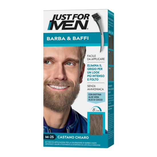 Vopsea pentru barba si mustata Just For Men Castano Chiaro M-25