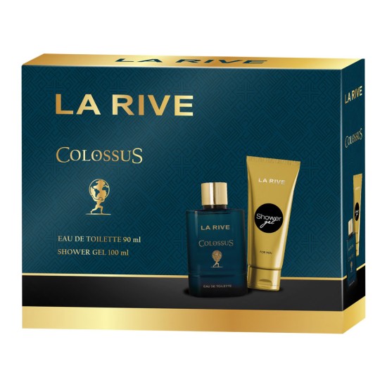 Set cadou La Rive Colossus cu apă de toaletă și gel de duș