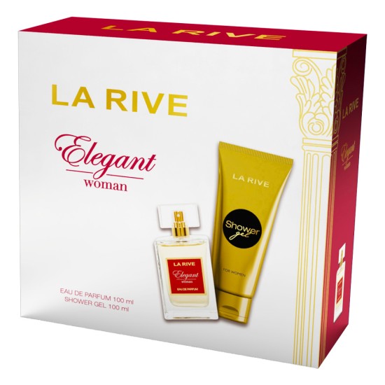 Set cadou La Rive Elegant Woman cu apa de parfum si gel de dus