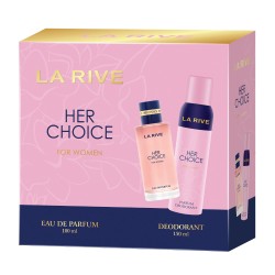 Set cadou La Rive Her Choice cu apa de parfum si deodorant