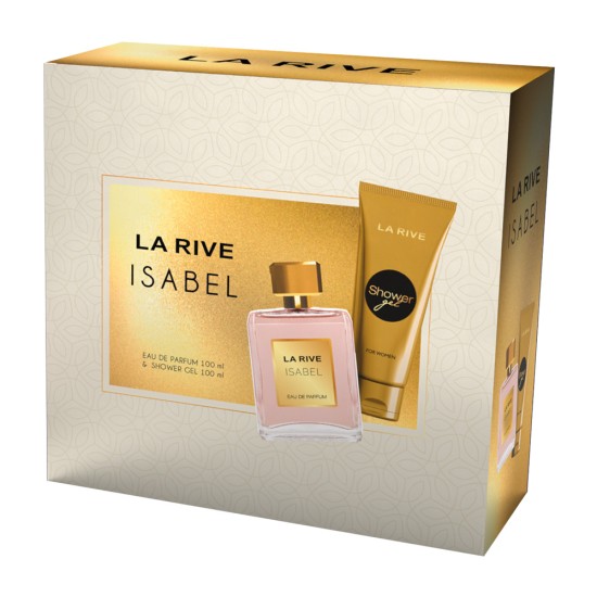 Set cadou La Rive Isabel cu apa de parfum si gel de dus