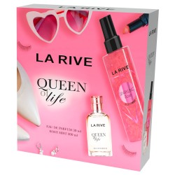 Set cadou La Rive Queen of Life cu apa de parfum si body mist