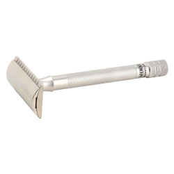 Aparat de ras safety razor cu cap cu pieptene deschis Merkur 25C Inox
