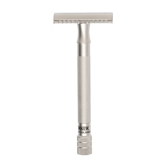 Aparat de ras safety razor cu cap cu pieptene deschis Merkur 25C Inox