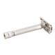 Aparat de ras safety razor cu cap cu pieptene închis Merkur 34 Inox XL Satin