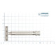 Aparat de ras safety razor cu cap cu pieptene închis Merkur 34 Inox XL Satin