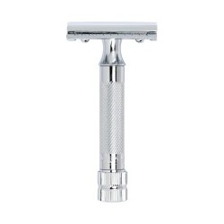 Aparat de ras safety razor cu cap cu pieptene închis Merkur 34C Chrome