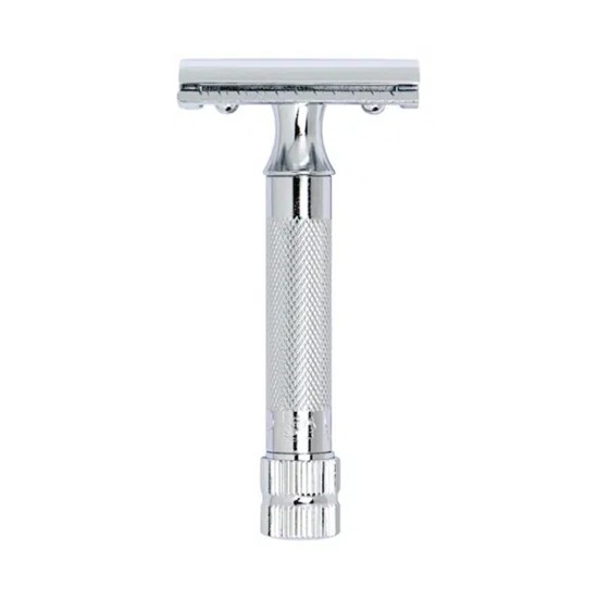 Aparat de ras safety razor cu cap cu pieptene închis Merkur 34C Chrome