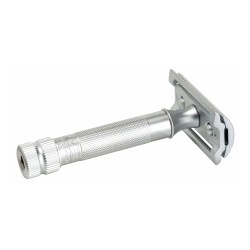 Aparat de ras safety razor cu cap cu pieptene închis Merkur 34C Matt Chrome