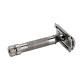 Aparat de ras safety razor cu cap cu pieptene inchis Merkur 34C Metallic Grey