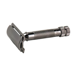 Aparat de ras safety razor cu cap cu pieptene inchis Merkur 34C Metallic Grey