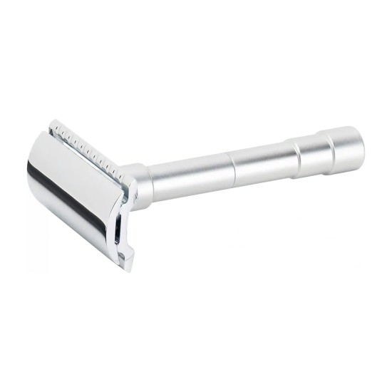 Aparat de ras safety razor cu cap cu pieptene inchis Merkur 46C Travel