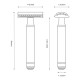 Aparat de ras safety razor cu cap cu pieptene închis Muehle R89 J80 - Ediție aniversară