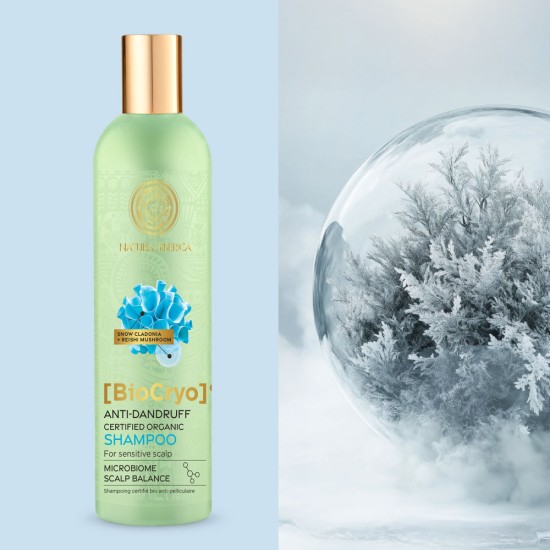 Șampon anti-mătreață Natura Siberica BioCryo pentru scalp sensibil 400 ml