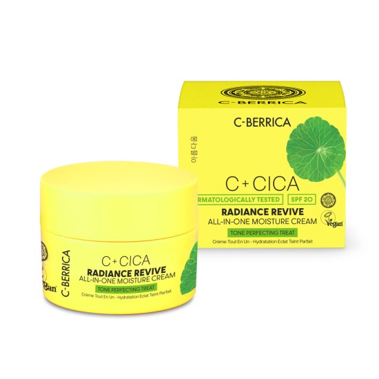 Cremă de față All In One CICA C-BERRICA Radiance Revive Tone perfecting treat, 50 ml