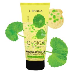 Gel de duș CICA C-BERRICA Energy Activator ALL CLEAN îmbogățit cu capsule de înfrumusețare, 200 ml