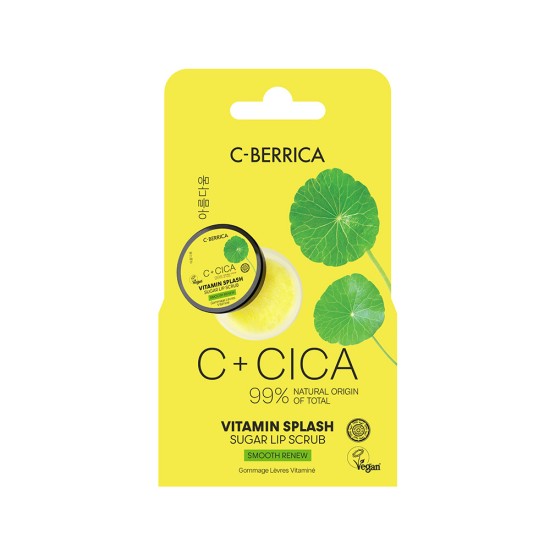 Scrub de buze CICA C-BERRICA Vitamin Splash SUGAR RENEW Smooth renew, 10 ml