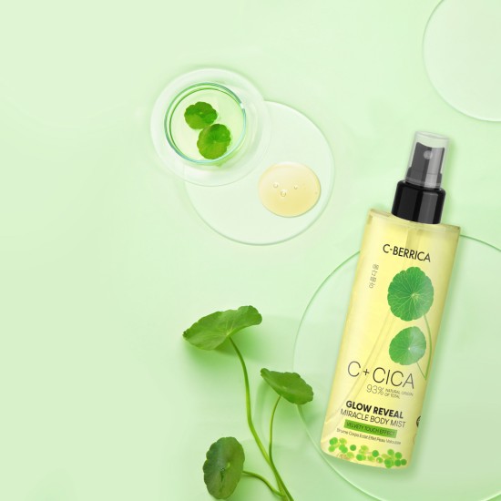 Body mist CICA C-BERRICA Glow Reveal MIRACLE Velvety touch effect, 200 ml
