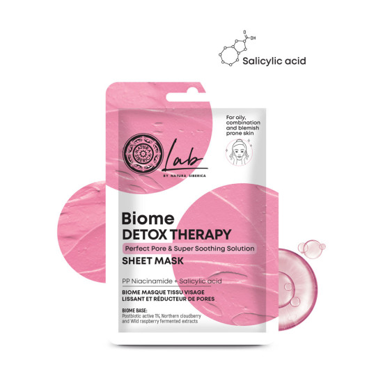 Mască de față Natura Siberica Lab Biome Detox 1 buc