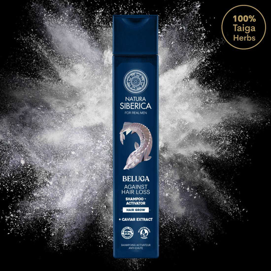Sampon pentru cresterea parului Natura Siberica for Men Beluga 250 ml