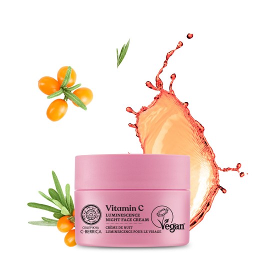 Cremă de noapte pentru față Natura Siberica Oblepikha C-Berrica Luminescence 50 ml