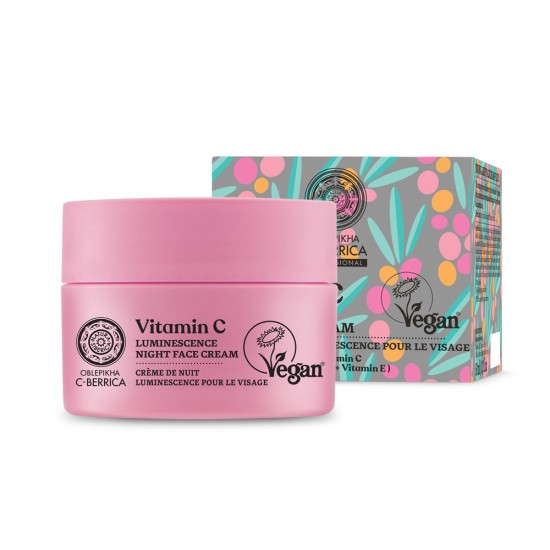 Cremă de noapte pentru față Natura Siberica Oblepikha C-Berrica Luminescence 50 ml