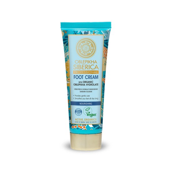 Crema de picioare Natura Siberica cu hidrolat organic de oblepikha 75 ml