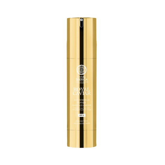 Cremă de față cu peptide, anti-rid, SPF 20 Natura Siberica Royal Caviar, 50 ml