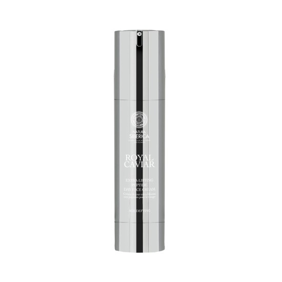 Crema de față cu peptide, efect extra-lifting Natura Siberica Royal Caviar, 50 ml