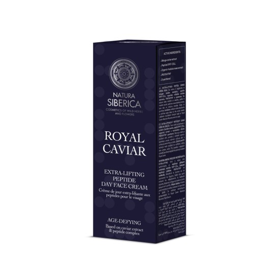Crema de față cu peptide, efect extra-lifting Natura Siberica Royal Caviar, 50 ml