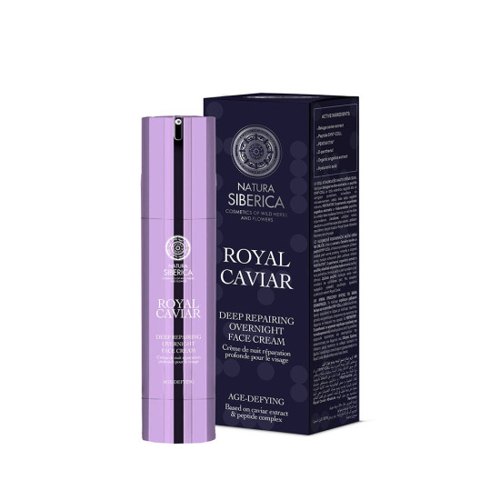 Cremă de față reparatoare de noapte Natura Siberica Royal Caviar 50 ml
